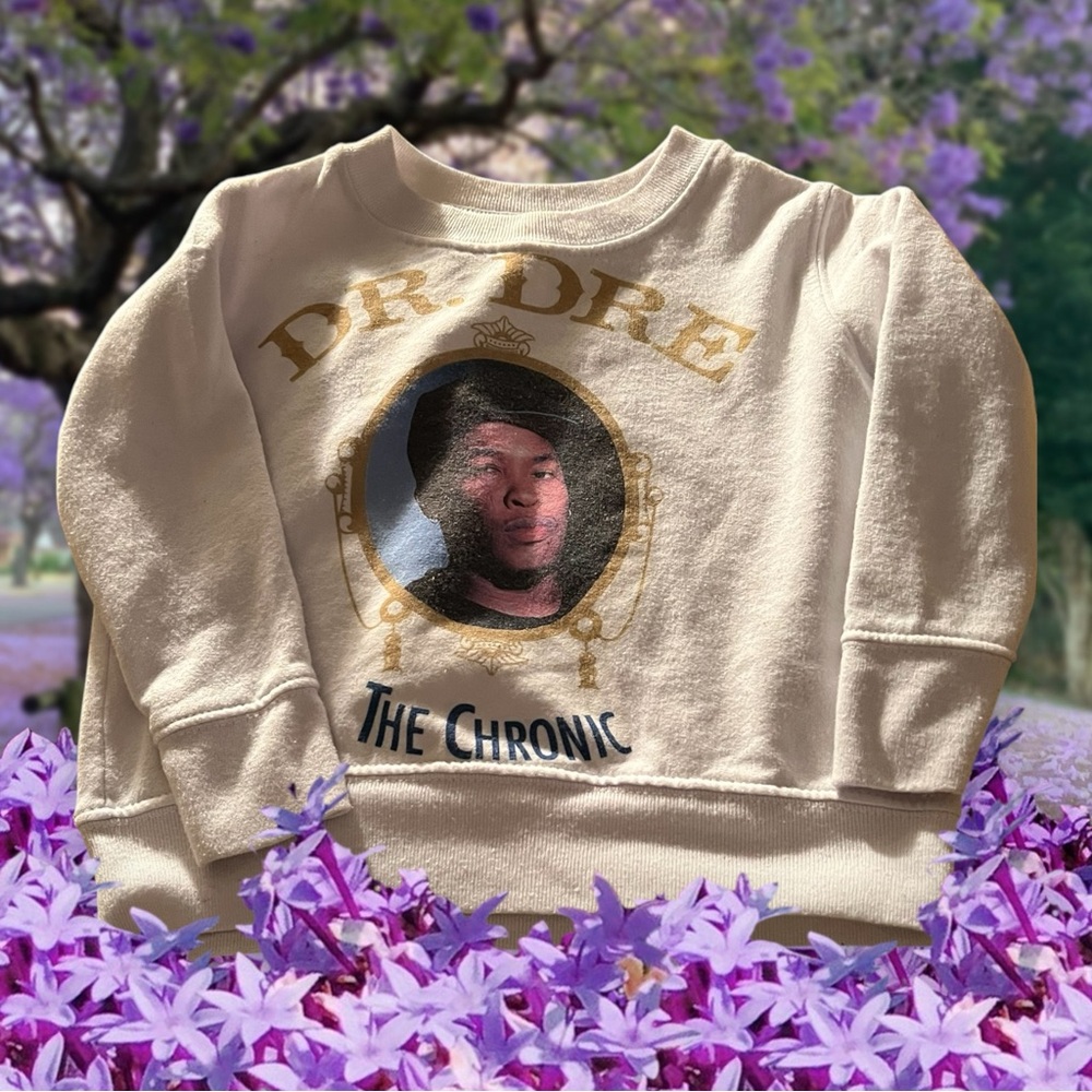 Rabbit Skins Cream Sweatshirt with Vintage Graphic